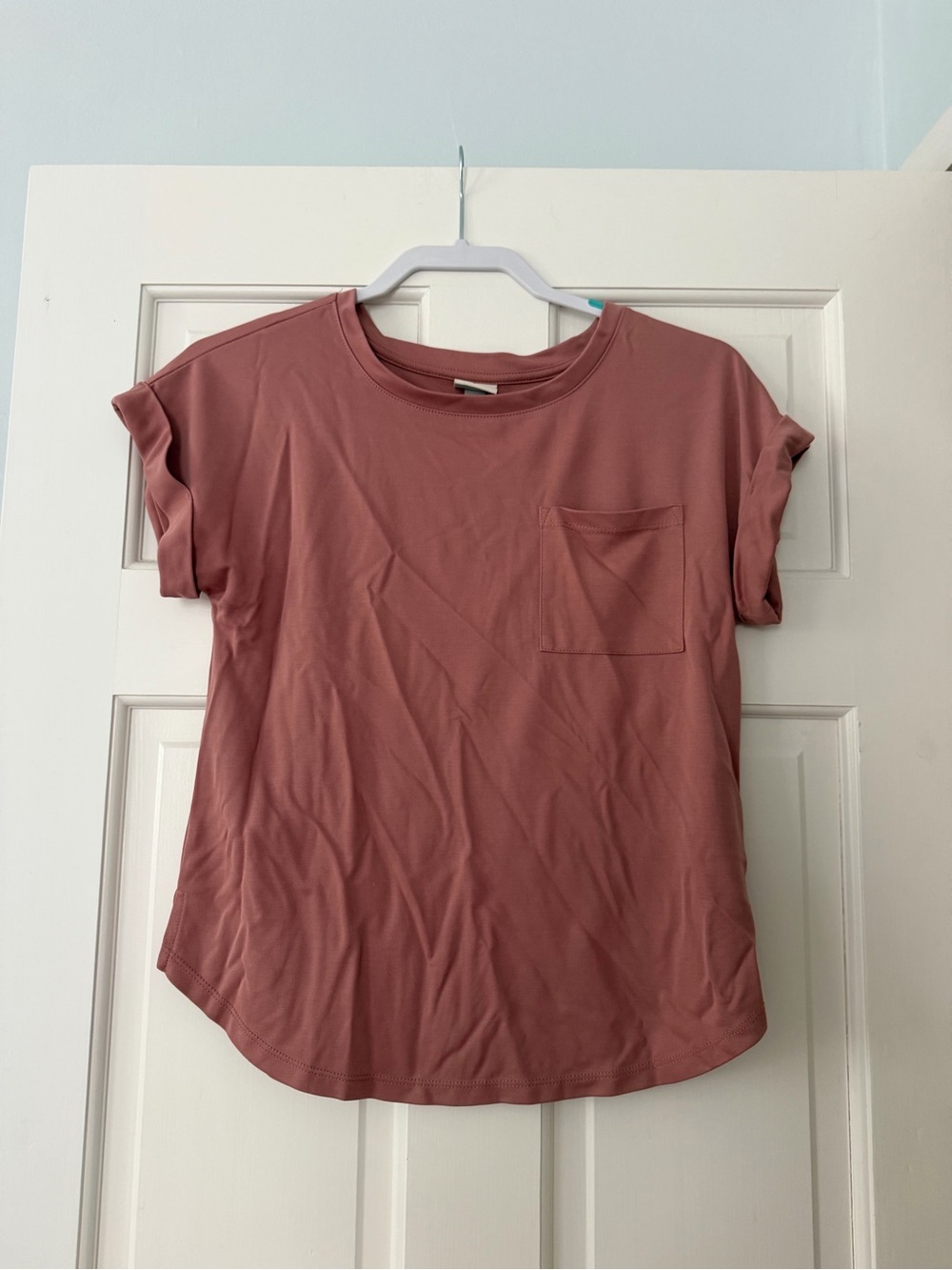 a new day Mauve Pink Pocket Tee